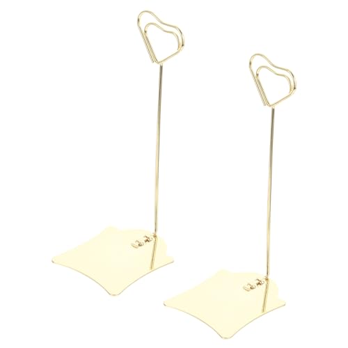 Uonlytech 2 Stück Herzförmige Edelstahl Tischkartenhalter Stabil Memo Halter für Restaurant Hochzeit Party Tischdekoration Platzkartenhalter mit Verstellbarem Winkel Uonlytech 2 Stück Herzförmige Edelstahl Tischkartenhalter Stabil Memo Halter für Restaurant Hochzeit Party Tischdekoration Platzkartenhalter mit Verstellbarem Winkel von Uonlytech