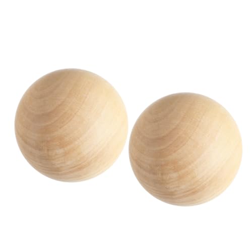 Uonlytech 2 Stück Holz-kugeln Unlackiert Naturholz Rohlinge für DIY Basteln Kunstprojekte Vielseitig Einsetzbar Stabile Holz-bällchen für Kreative Handarbeiten Uonlytech 2 Stück Holz-kugeln Unlackiert Naturholz Rohlinge für DIY Basteln Kunstprojekte Vielseitig Einsetzbar Stabile Holz-bällchen für Kreative Handarbeiten von Uonlytech