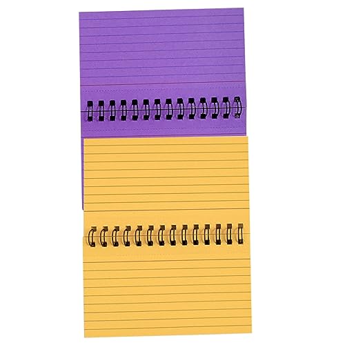 Uonlytech 2 Stück Karteikarte für Spulenbuch Tragbare Memo -Pads spiralblock Spiralnotizbuch mit Taschen regiert kleine Notizbücher Taschengröße spiralförmiger Notizblock Papier Uonlytech 2 Stück Karteikarte für Spulenbuch Tragbare Memo -Pads spiralblock Spiralnotizbuch mit Taschen regiert kleine Notizbücher Taschengröße spiralförmiger Notizblock Papier von Uonlytech