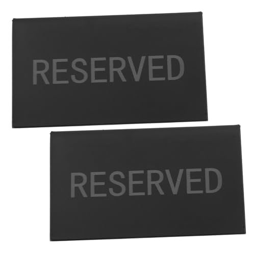 Uonlytech 2 Stück Kartenschild Hochzeitsdekor Zeremonie Reserviert Ort Weg Reservierung Party Bank Tischschild Klein Hängend Restaurant Für Das Rostfreier Stahl Black Uonlytech 2 Stück Kartenschild Hochzeitsdekor Zeremonie Reserviert Ort Weg Reservierung Party Bank Tischschild Klein Hängend Restaurant Für Das Rostfreier Stahl Black von Uonlytech