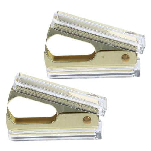 Uonlytech 2 Stück Klammerentferner Mühelos Magetischer Payne Remoker Unter Schreibtisch Werkzeug Hefter Entfernen Ersatz Clips Ratsche Nagel Staple Remover Tool Home Bürowefter Golden Abs von Uonlytech