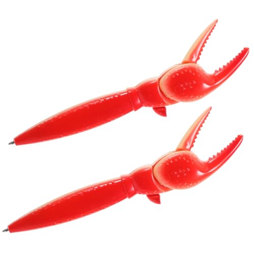 Uonlytech 2 Stück Kugelschreiber Krabbe Neuheit Meereskreaturenstifte Sea Animal Pen Klaue bequeme Griffstifte Zeichenstifte Tintenstifte Stifte mit feiner Spitze Plastik rot Uonlytech 2 Stück Kugelschreiber Krabbe Neuheit Meereskreaturenstifte Sea Animal Pen Klaue bequeme Griffstifte Zeichenstifte Tintenstifte Stifte mit feiner Spitze Plastik rot von Uonlytech
