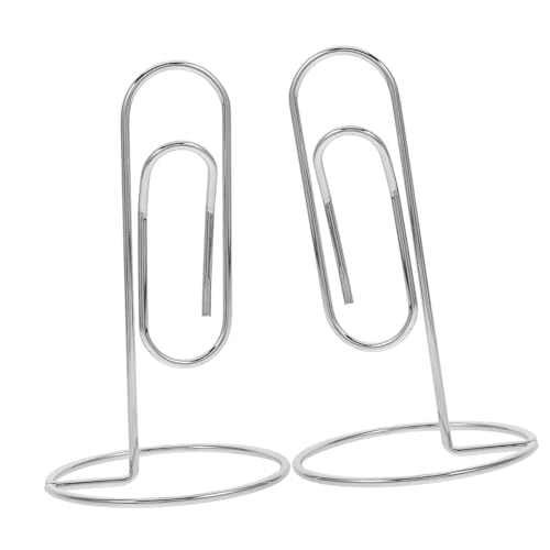 Uonlytech 2 Stück Notizhalter Mit Büroklammer Inhaber Der Tabellennummer Kartenhalter Platzieren Tischkartenhalter Für Die Hochzeit Steht Karteninhaber Fotohalterclip Gold Wählt Silver Eisen von Uonlytech