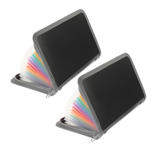 Uonlytech 2 Stück Organtasche Quittungsinhaber Folio-dokument-organizer Quittungshalter-organisator Akkordeon-ordner Klein Datei Akkordeon Organizer Organisator Für Papierakten Plastik von Uonlytech
