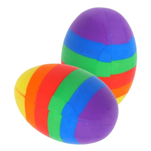 Uonlytech 2 Stück Osterei-Radiergummi behandeln Mini Pastell Ei Radiergummi Studenten geschenkideen ostern für Radierer bunt süße Radiergummis für Mädchen von Uonlytech