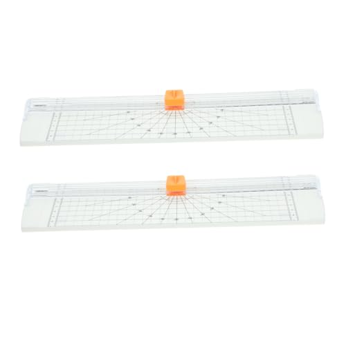 Uonlytech 2 Stück Papierschneider mit Scharfem Klingenmanual Tragbarer Präziser Papiertrimmer für Scrapbooking Diy Bastelprojekte Karton Etiketten und Fotos Weiß Uonlytech 2 Stück Papierschneider mit Scharfem Klingenmanual Tragbarer Präziser Papiertrimmer für Scrapbooking Diy Bastelprojekte Karton Etiketten und Fotos Weiß von Uonlytech