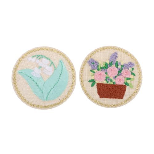 Uonlytech 2 Stück Pflanzenblumen Stickerei Aufnäher zum Aufbügeln Dekorative Flicken für Kleidung Taschen und Hüte DIY Applikationen zur Verschönerung von Kleidung Uonlytech 2 Stück Pflanzenblumen Stickerei Aufnäher zum Aufbügeln Dekorative Flicken für Kleidung Taschen und Hüte DIY Applikationen zur Verschönerung von Kleidung von Uonlytech