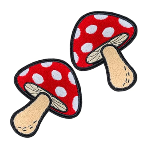 Uonlytech 2 Stück Pilz Aufnäher zum Aufbügeln Robustem Bestickte Cartoon Applikationen Waschbar und Farbecht zum Verzieren von Jacken Rucksäcken und Uonlytech 2 Stück Pilz Aufnäher zum Aufbügeln Robustem Bestickte Cartoon Applikationen Waschbar und Farbecht zum Verzieren von Jacken Rucksäcken und von Uonlytech