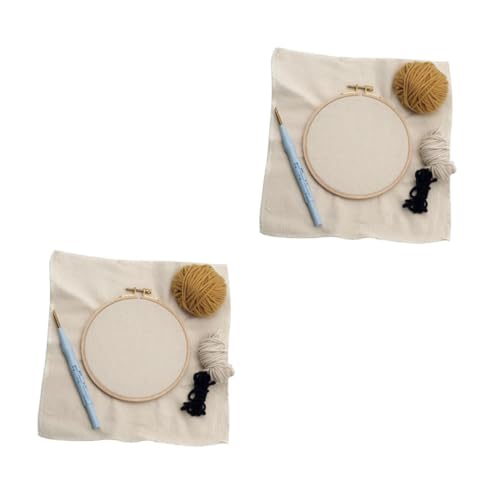 Uonlytech 2 Stück Punch Needle Kit für Anfänger Stanznadel Stickerei Set mit Kunststoffrahmen Diy Handarbeitsmaterial für Erwachsene Bunte Wolle für Kreative Projekte Uonlytech 2 Stück Punch Needle Kit für Anfänger Stanznadel Stickerei Set mit Kunststoffrahmen Diy Handarbeitsmaterial für Erwachsene Bunte Wolle für Kreative Projekte von Uonlytech