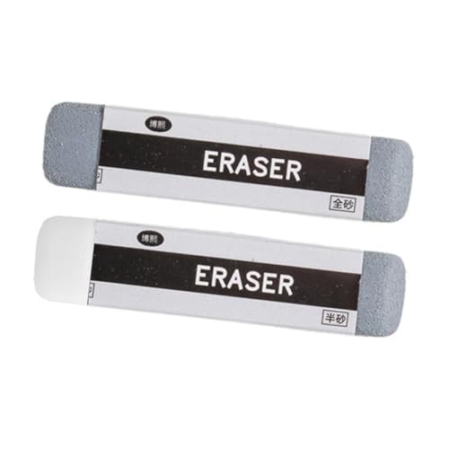 Uonlytech 2 Stück Radiergummi Briefpapier Für Die Schulsaison Sandentferner Zeichenzubehör Skizzieren Von Vorräten Bleistiftspitzer Sandradierer Für Tinte Gefrostet Light Grey von Uonlytech