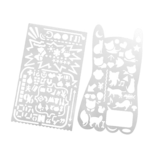 Uonlytech 2 Stück Schablonen für Zeichnungen und Malerei Geometrische Designvorlagen für Diy Bastelprojekte Scrapbooking Graffiti Schablone Katzen Schablone Uonlytech 2 Stück Schablonen für Zeichnungen und Malerei Geometrische Designvorlagen für Diy Bastelprojekte Scrapbooking Graffiti Schablone Katzen Schablone von Uonlytech