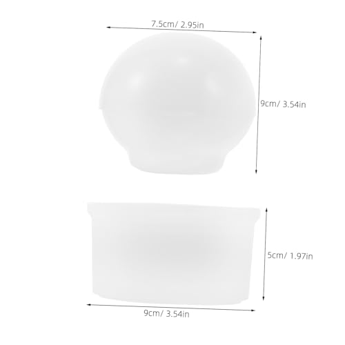 Uonlytech 2 Stück Silikon Kugelform Gießform für Epoxidharz und Resin Schmuckherstellung Runde DIY Ball Stand Formen Vielseitige Kunsthandwerk Gussform für Kreative Projekte von Uonlytech