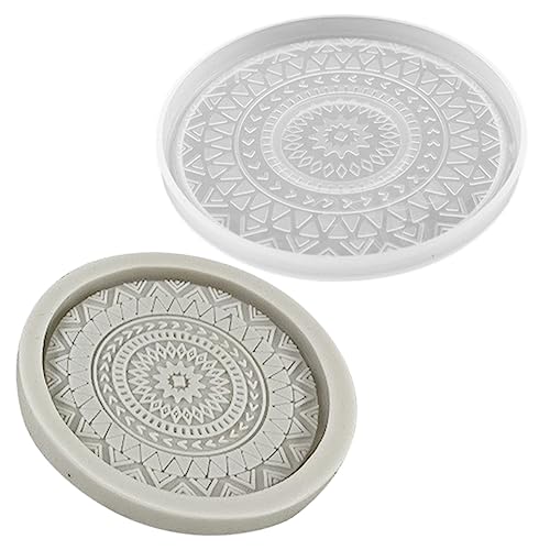 Uonlytech 2 Stück Silikon Untersetzer Formen für Epoxidharz Gießen Runde Diy Coaster Mold mit Elastischem Reißfestem Material Einfach Entformbar Langlebig für Tischdekoration und Uonlytech 2 Stück Silikon Untersetzer Formen für Epoxidharz Gießen Runde Diy Coaster Mold mit Elastischem Reißfestem Material Einfach Entformbar Langlebig für Tischdekoration und von Uonlytech