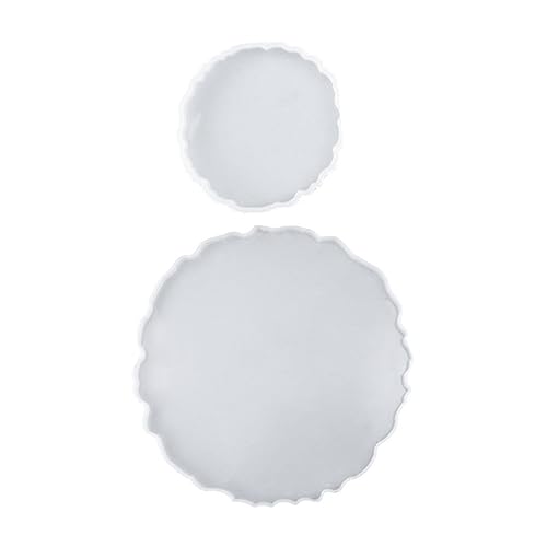 Uonlytech 2 Stück Silikonform für Diy Tischdekoration Hochwertige Silikon Gießform für Runde Tabletts für Handarbeiten und Aufbewahrungslösungen Uonlytech 2 Stück Silikonform für Diy Tischdekoration Hochwertige Silikon Gießform für Runde Tabletts für Handarbeiten und Aufbewahrungslösungen von Uonlytech