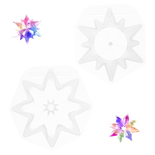 Uonlytech 2 Stück Silikonformen Schneeflocken für Weihnachten Flexible DIY Gießformen Langlebigem Silikon für Harzdekorationen Einfaches Entformen für Kreative Bastelprojekte Uonlytech 2 Stück Silikonformen Schneeflocken für Weihnachten Flexible DIY Gießformen Langlebigem Silikon für Harzdekorationen Einfaches Entformen für Kreative Bastelprojekte von Uonlytech