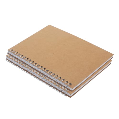 Uonlytech 2 Stück Spiral Notizblöcke für Haushalt und Schule Praktischer Planer mit Stabiler Hartcover und Hochwertigem für Kreative Notizen Skizzen und Ideen für Bürobedarf von Uonlytech