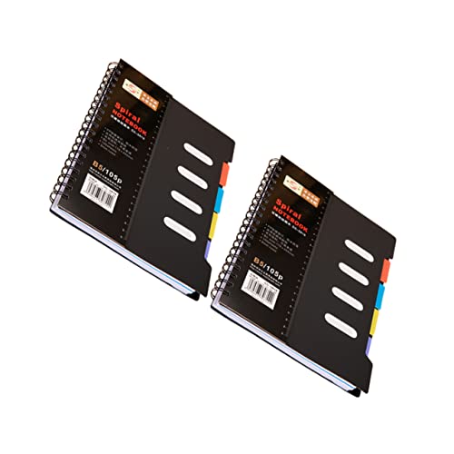 Uonlytech 2 Stück Spiral Notizbuch Tragbares Notizheft mit Trennwänden Memo Pad für Büro Schule und Alltag Uonlytech 2 Stück Spiral Notizbuch Tragbares Notizheft mit Trennwänden Memo Pad für Büro Schule und Alltag von Uonlytech