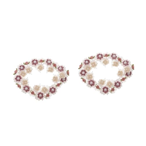 Uonlytech 2 Stück Spitzenblumen Hilfsmaterialien Blumenband Blumen Vintage Spitzenbesatz Baumwollspitzenband Stoffblumenbrosche Spitzenapplikationsbesätze Bestickte Streifen Uonlytech 2 Stück Spitzenblumen Hilfsmaterialien Blumenband Blumen Vintage Spitzenbesatz Baumwollspitzenband Stoffblumenbrosche Spitzenapplikationsbesätze Bestickte Streifen von Uonlytech