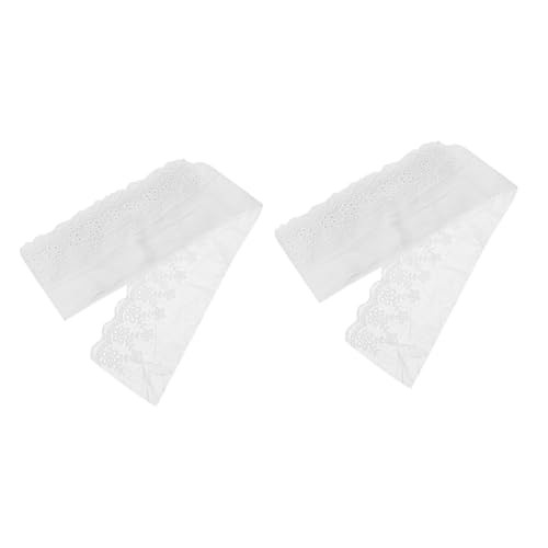 Uonlytech 2 Stück Stickstoff Kleid Breit Baumwolle Trimmen Häkeln Nähen Blumen- Bestickt Streifen Gehäkelte Spitzenbesatz Schneiden Sie Baumwollspitze Ab Baumwollfaden Weiß Uonlytech 2 Stück Stickstoff Kleid Breit Baumwolle Trimmen Häkeln Nähen Blumen- Bestickt Streifen Gehäkelte Spitzenbesatz Schneiden Sie Baumwollspitze Ab Baumwollfaden Weiß von Uonlytech