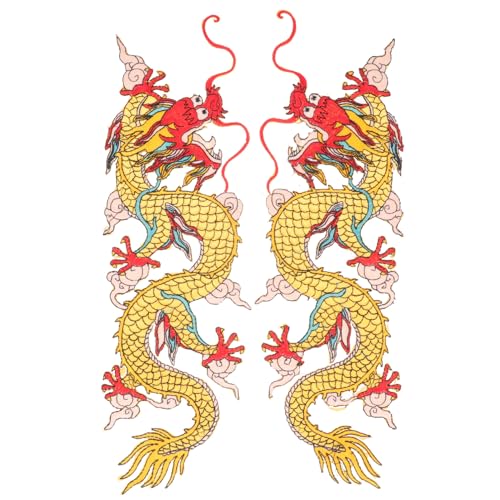 Uonlytech 2 Stück Stoff -Stickpflege Chenille Hutflecken Flicken für Kleidung Patch Drachen Party Eisenflecken Mantelflicken selber machen kleine Fellflecken Kleiderflicken Uonlytech 2 Stück Stoff -Stickpflege Chenille Hutflecken Flicken für Kleidung Patch Drachen Party Eisenflecken Mantelflicken selber machen kleine Fellflecken Kleiderflicken von Uonlytech