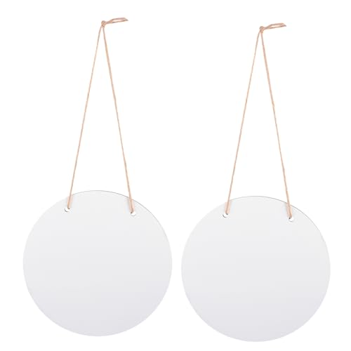 Uonlytech 2 Stück Sublimations Holzschild Hängend Leere Plakette DIY Basteldekoration für Kreative Projekte und Personalisierte von Uonlytech