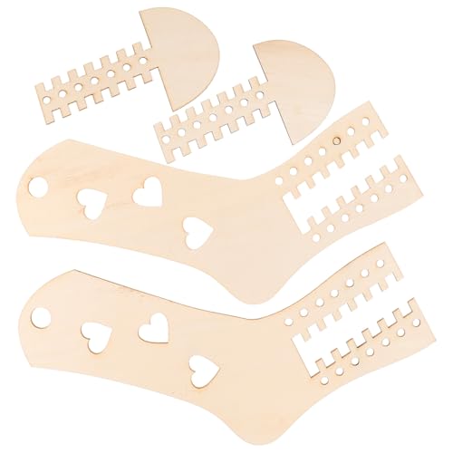 Uonlytech 2 Stück Teiliges Holzsockenmodell DIY Verstellbar Herzform Sockenspanner für Stricken und Häkeln Langlebiges Holzsockenblocker zum Formen und Trocknen von Gestrickten Socken Uonlytech 2 Stück Teiliges Holzsockenmodell DIY Verstellbar Herzform Sockenspanner für Stricken und Häkeln Langlebiges Holzsockenblocker zum Formen und Trocknen von Gestrickten Socken von Uonlytech