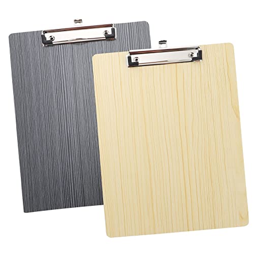 Uonlytech 2 Stück Teiliges Klemmbrett Holzoptik und Schreibbrett mit Robustem Clip Flexibler Dokumentenhalter für Büro Schule und Zuhause Tragbar und Langlebig Uonlytech 2 Stück Teiliges Klemmbrett Holzoptik und Schreibbrett mit Robustem Clip Flexibler Dokumentenhalter für Büro Schule und Zuhause Tragbar und Langlebig von Uonlytech