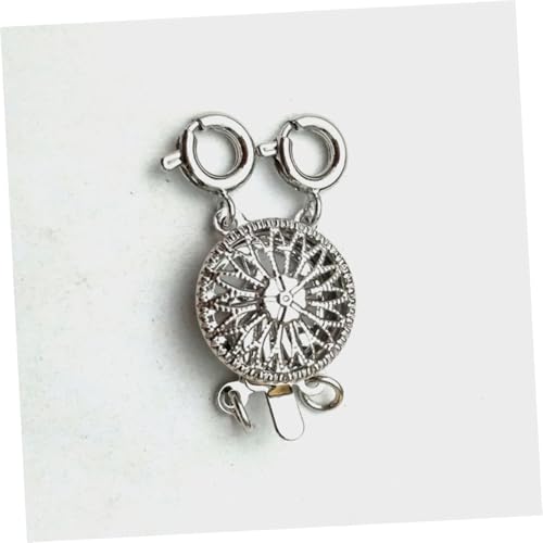 Uonlytech 2 Stück Teiliges Metallverschluss für Halsketten und Armbänder Silberner Slide Lock Verschluss mit Doppelschlaufe Robustes DIY Schmuckzubehör für Damen Schmuckherstellung Uonlytech 2 Stück Teiliges Metallverschluss für Halsketten und Armbänder Silberner Slide Lock Verschluss mit Doppelschlaufe Robustes DIY Schmuckzubehör für Damen Schmuckherstellung von Uonlytech