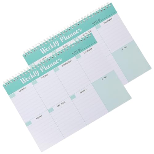 Uonlytech 2 Stück Terminplaner Notizblock Effizienter Tagesplaner für Studium und Kreativer Zeitmanagement Planer für Organisation von Aufgaben und Terminen Uonlytech 2 Stück Terminplaner Notizblock Effizienter Tagesplaner für Studium und Kreativer Zeitmanagement Planer für Organisation von Aufgaben und Terminen von Uonlytech