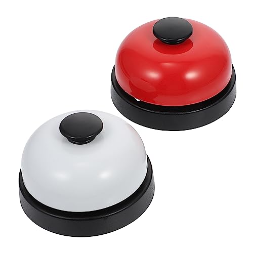 Uonlytech 2 Stück Tischglocke Lustige Service Glocke für Restaurant Bar und Spiele Praktische Anrufglocke für Haustiertraining und Unterstützung von Uonlytech