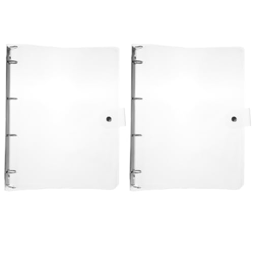 Uonlytech 2 Stück Transparent Notizbuch Hüllen Nachfüllbare Binderhüllen Langlebige Kunststoffhülle für Notizblöcke für Schule und Büro Uonlytech 2 Stück Transparent Notizbuch Hüllen Nachfüllbare Binderhüllen Langlebige Kunststoffhülle für Notizblöcke für Schule und Büro von Uonlytech