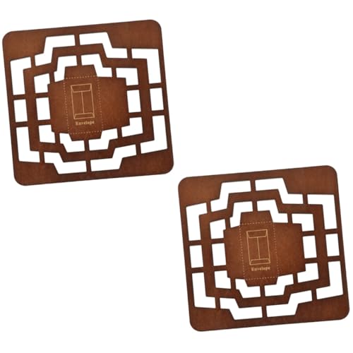 Uonlytech 2 Stück Umschlagvorlage machen DIY-Vorlagen für Umschläge Briefumschlag-Schriftzug-Vorlage Umschlag Vorlage Und Werkzeug zum Erstellen von Grußkarten Umschlagschablone Holz Kaffee Uonlytech 2 Stück Umschlagvorlage machen DIY-Vorlagen für Umschläge Briefumschlag-Schriftzug-Vorlage Umschlag Vorlage Und Werkzeug zum Erstellen von Grußkarten Umschlagschablone Holz Kaffee von Uonlytech