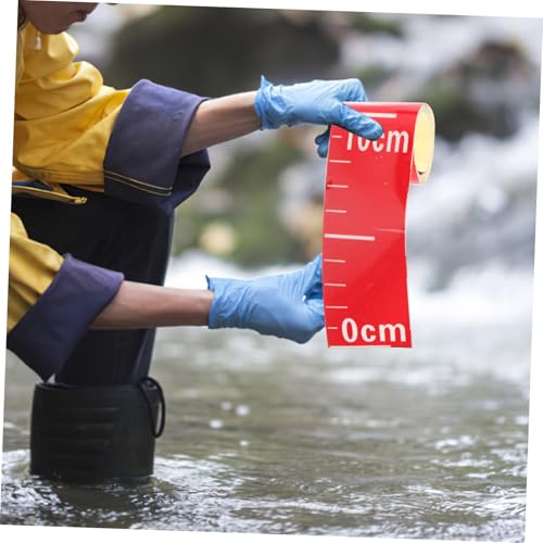 Uonlytech 2 Stück Wasserstandsanzeiger Selbstklebende Wasserstandsmessung Aufkleber Rot Wasserfest Präzise Messskala für Teich und Behälter Uonlytech 2 Stück Wasserstandsanzeiger Selbstklebende Wasserstandsmessung Aufkleber Rot Wasserfest Präzise Messskala für Teich und Behälter von Uonlytech