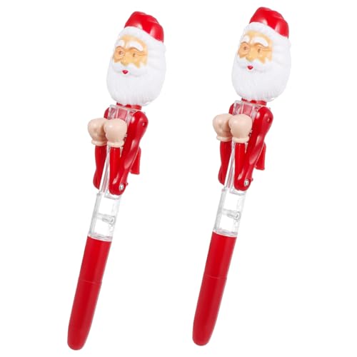 Uonlytech 2 Stück Weihnachtsmann Kugelschreiber Kreative Druckkugelschreiber mit Weihnachtsmotiv Lustige Schreibgeräte für Schule und Büro als für Weihnachten Zufällige Zufällige Farbe Uonlytech 2 Stück Weihnachtsmann Kugelschreiber Kreative Druckkugelschreiber mit Weihnachtsmotiv Lustige Schreibgeräte für Schule und Büro als für Weihnachten Zufällige Zufällige Farbe von Uonlytech