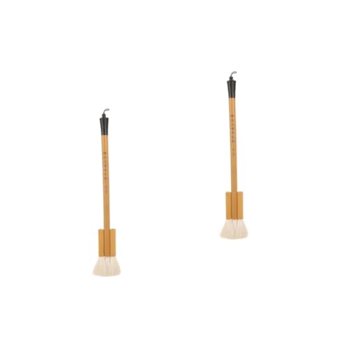 Uonlytech 2 Stück Wollbürste Handgehaltener Wollmalpinsel Aquarell Für Wandmalerei Praktischer Aquarellpinsel Wasser Multifunktionsmalpinsel Wollpinsel Aquarellmalerei Aquarell Pinsel Bambus von Uonlytech