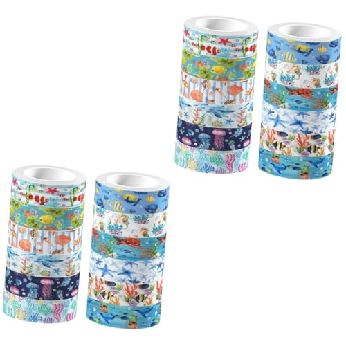 Uonlytech 2 Stück nautisches Washi-Tape Lieferungen Scrapbooking -Vorräte Erwachsene Pastell Blau für Stempel-Briefband-Aufkleber Kunsthandwerk Klebeband Washi-Tape-Aufkleber Uonlytech 2 Stück nautisches Washi-Tape Lieferungen Scrapbooking -Vorräte Erwachsene Pastell Blau für Stempel-Briefband-Aufkleber Kunsthandwerk Klebeband Washi-Tape-Aufkleber von Uonlytech