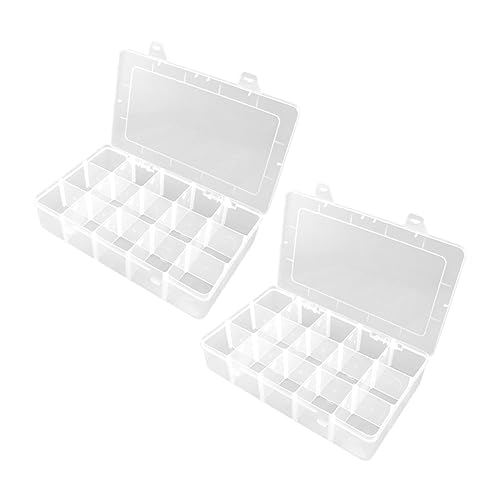 Uonlytech 2 Teilige Aufbewahrungsbox Kleine Perlen Organizer Und Aufbewahrung Tragbare Unterteilungsfächer Einfache Perlenboxen Organizer Für Schmuck Herausnehmbare Kunststoffboxen Uonlytech 2 Teilige Aufbewahrungsbox Kleine Perlen Organizer Und Aufbewahrung Tragbare Unterteilungsfächer Einfache Perlenboxen Organizer Für Schmuck Herausnehmbare Kunststoffboxen von Uonlytech