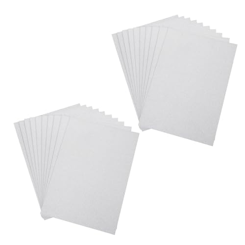 Uonlytech 20 Blatt Glitzerkarton kraftpapier kreativpapier Dekorationsmaterial Glitzerpapier vellum paper Geburtstag farbig bunt DIY liefert Zubehör für die Kartenherstellung Silver von Uonlytech