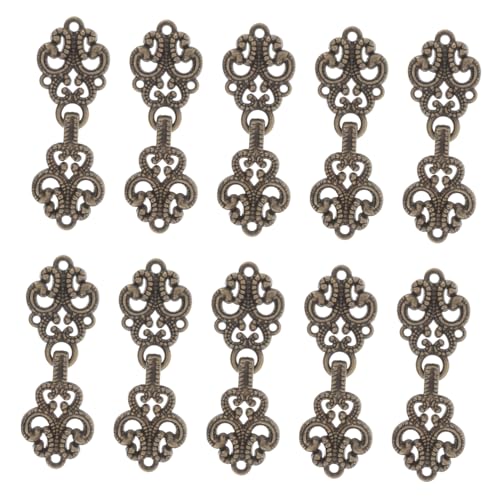 Uonlytech 20 Paare Metall Frohverschluss Knöpfe für Cheongsam Hanfu Vintage Chinesische Knoten Knöpfe aus Legierung Traditionelles Kleidungszubehör Vielseitig für Kragenverschluss und Uonlytech 20 Paare Metall Frohverschluss Knöpfe für Cheongsam Hanfu Vintage Chinesische Knoten Knöpfe aus Legierung Traditionelles Kleidungszubehör Vielseitig für Kragenverschluss und von Uonlytech