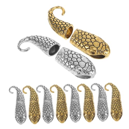 Uonlytech 20 Paare Snake Bracelet Clasps aus Robustem Legierungs- Langlebige Toggle Verschlüsse mit Schlangen-kopf Vielseitige Schmuckverbinder für DIY Armbänder und Halsketten Uonlytech 20 Paare Snake Bracelet Clasps aus Robustem Legierungs- Langlebige Toggle Verschlüsse mit Schlangen-kopf Vielseitige Schmuckverbinder für DIY Armbänder und Halsketten von Uonlytech