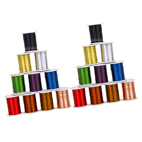 Uonlytech 20 Rollen Farbiger Kupferdraht Wickelzubehör Für Schmuckherstellung Quetschperlenschnur Armband Blumendraht Bastelbedarf Schmuckdraht Drähte Perlen Zufällige Farbe Uonlytech 20 Rollen Farbiger Kupferdraht Wickelzubehör Für Schmuckherstellung Quetschperlenschnur Armband Blumendraht Bastelbedarf Schmuckdraht Drähte Perlen Zufällige Farbe von Uonlytech