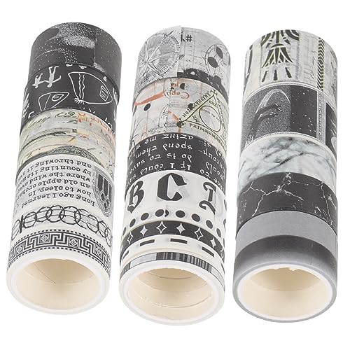 Uonlytech 20 Rollen Retro Washi Tape Vintage Klebeband für Diy Scrapbooking Journaling und Dekoration für Handbücher Tagebücher und Projekte von Uonlytech