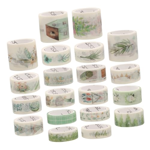 Uonlytech 20 Rollen Washi Tape Set Diy Papier Klebeband für Kreative Handarbeiten Scrapbooking Journal und Dekoration Vielseitig Einsetzbar Stilvolles Design Einfach Abzureißen und von Uonlytech
