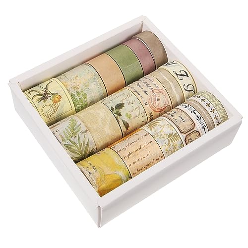 Uonlytech 20 Rollen Washi Tape Vintage Papier Klebeband für Diy Scrapbooking und Journals Dekorative Washi Tapes für Projekte und Partydekorationen Uonlytech 20 Rollen Washi Tape Vintage Papier Klebeband für Diy Scrapbooking und Journals Dekorative Washi Tapes für Projekte und Partydekorationen von Uonlytech