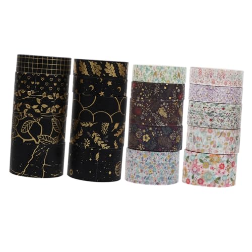 Uonlytech 20 Rollen Washi Tape und Dekoratives Klebeband für Scrapbooking Diy Bastelprojekte Geschenkverpackung und Journaling pro Box Boxen von Uonlytech