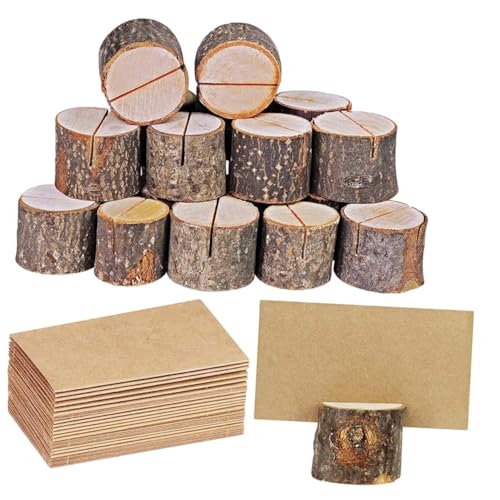 Uonlytech 20 Sätze Teiliges Holzstapel Memo und Kartenhalter mit Natürlicher Rinde Rustikale Tischkartenhalter für Hochzeit Party Büro Multifunktional als und Fotohalter Uonlytech 20 Sätze Teiliges Holzstapel Memo und Kartenhalter mit Natürlicher Rinde Rustikale Tischkartenhalter für Hochzeit Party Büro Multifunktional als und Fotohalter von Uonlytech