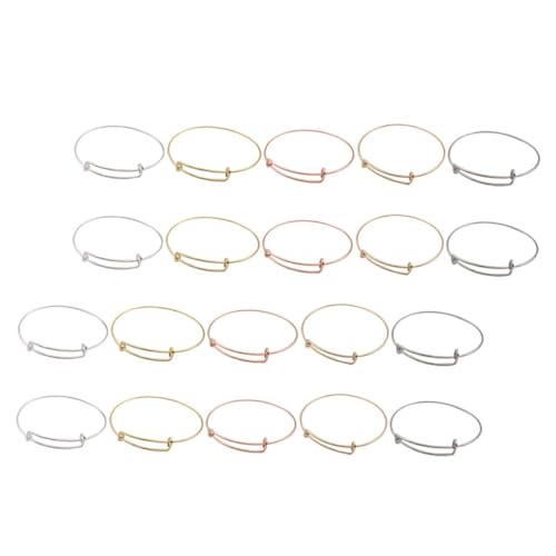 Uonlytech 20 Stück Armband Aus Metalldraht Schmuck Handwerk Erwachsene Herstellung Für Schüttgut Schleife Runden Klein Perlen Armbänder Leere Armreifen Diy Armband Eisen Uonlytech 20 Stück Armband Aus Metalldraht Schmuck Handwerk Erwachsene Herstellung Für Schüttgut Schleife Runden Klein Perlen Armbänder Leere Armreifen Diy Armband Eisen von Uonlytech