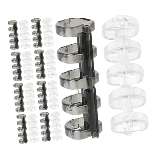 Uonlytech 20 Stück Bindering klein Buchringe mit losen Blättern binden Schreibwaren Loch ring notizbuch Ringclips Notebook-Ringe Ringe für Papier Kreis Clips Ringe Plastik von Uonlytech