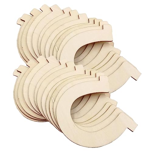 Uonlytech 20 Stück Diy Holzscheiben Hufeisenform für Graffiti Basteln Leichte Robuste Holzdeko für Projekte und Handwerkskunst Uonlytech 20 Stück Diy Holzscheiben Hufeisenform für Graffiti Basteln Leichte Robuste Holzdeko für Projekte und Handwerkskunst von Uonlytech