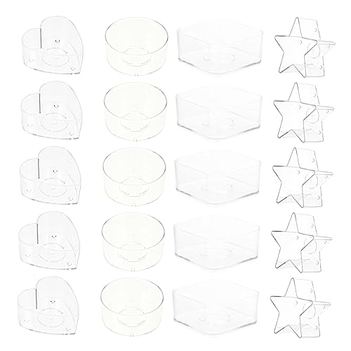 Uonlytech 20 Stück Diy Kerzenbehälter mit Teiliges Dochten für Kerzenherstellung für Schmuck Glitzer und Bastelarbeiten Praktische Aufbewahrungslösung für Zuhause Uonlytech 20 Stück Diy Kerzenbehälter mit Teiliges Dochten für Kerzenherstellung für Schmuck Glitzer und Bastelarbeiten Praktische Aufbewahrungslösung für Zuhause von Uonlytech